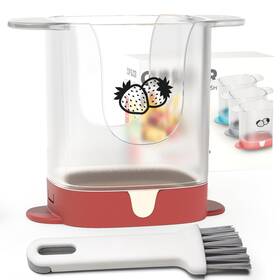 Ohsx084 Tmedw Upgrade Fruit Slicer Multifunctional Strawberry With Cleaning Brush