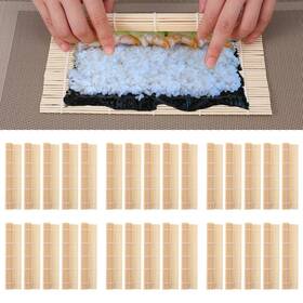 679084 Tobeelec 30 Pcs Woven Strips Sushi Rolling Mat Sushi-mat Bulk Making Rol