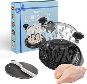 Cs-111 Toffees Home Chicken Shredder 10.8 Inch Large Tool Twist With Anti-slip Mat