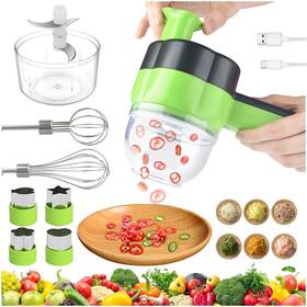 Jq-cw050 Togetdream Electric Vegetable Slicer Set Cutter 4 In 1 Portable Rechargeable
