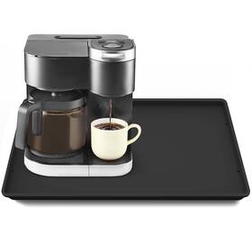 Cm-rec-20-15-bk Tohonfoo Silicone Coffee Maker Mat With Lip 19.7ftft X 15ftft Heavy Duty