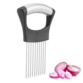 Topincn 736077440219 Onion Holder Slicer For Potatoes Meat Fruits Vegetables 10 Prongs Tool