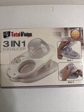 Total Vision 074312030413 3 In 1 Egg Slicer Brand New Box