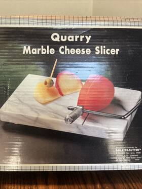 Towle 044228220055 Vintage Quarry Marble Cheese Slicer In Original Box