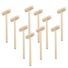 Toymis 723849667387 10pcs Wooden Crab Mallets Seafood Shellfish Hammers Dessert Making Mallet For