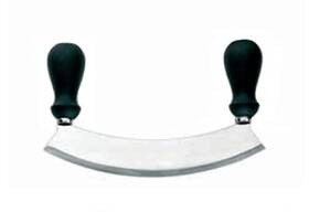Tredoni 290113543362 10.2 Inch Mezzaluna Knife Chopper Slicer Cutter 26cm Moon Round Hachoir