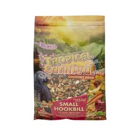 446752 Tropical Carnival Small Hookbill Food Gourmet Blend With Fruits Nuts And Seeds 10 P... Fas