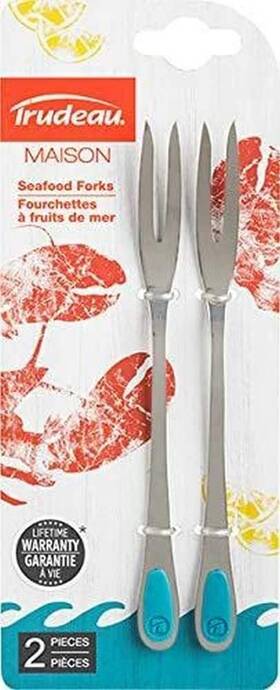 Trudeau 063562637114 Seafood Forks One Size Tropical