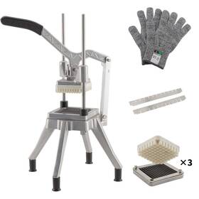 Tuntrol 778992373029 Vegetable Dicer Quick Slicer Machine 1/2 Inch 1/4 3/8 Blade S-steel French Fr