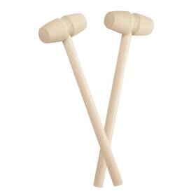 Tupalizy 710154939193 2 Pieces Mini Wooden Mallet For Chocolate Heart Breakable Smashing Wood Hamme