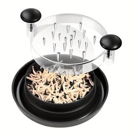 Turbo-roofinds 445008545529 Upgraded Chicken Shredder With Transparent Cover Large Anti-slip Rotating Tool