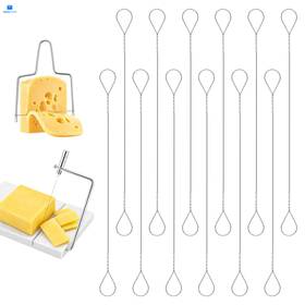 5258nwfi4909 Tweruna 12 Pcs Stainless Steel Cheese Slicer Wire Replacement 5.5 Medium Silver