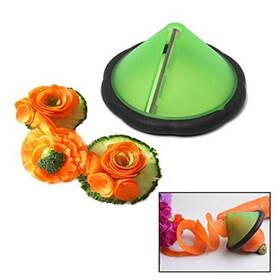 Txin 703754998660 Carrot Curler And Peeler Green Spiral Shred Slicer Root Vegetables Fru