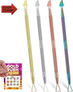 4889oqzu8936 Tyqour 4pcs Lottery Ticket Scratcher Tool Multi-color Metal Scratch Off Durable