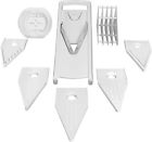 Uk0282 Utopia Kitchen Adjustable Mandolin Slicer White Stainless Steel 817706022904