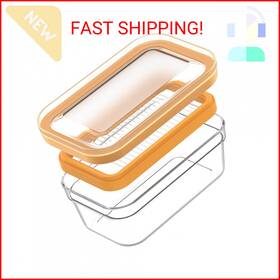 Univivo Bd05 Airtight Butter Slicer Cutter 280g Stick Container Storage Dish