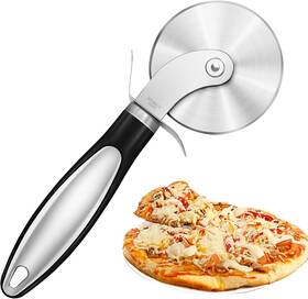 Uppiza-er01 Uphunal Stainless Steel Pizza Cutter Wheel With Non-slip Handle