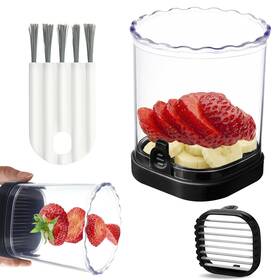 Uqooqfa 975774464959 Strawberry Slicer Cup Fruit Cutter For Egg Banana Mu
