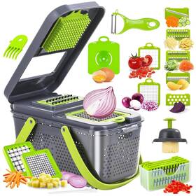 Ursmilekit 721545496256 Vegetable Chopper 22-in-1 Multi-function Food Professional Onion Chop