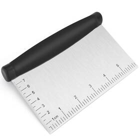 Uubaar 977863675147 Stainless Steel Bench Scraper And Dough Cutter Multipurpose Kitchen Tool With Co