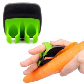 Muqi92230 V Tower Finger Grip Vegetable Peelers For Kitchen - Carrot Potatoes Palm Silicone