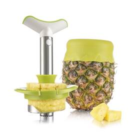 4873360-usa Vacu Vin Pineapple Slicer Deluxe Set Stainless Steel