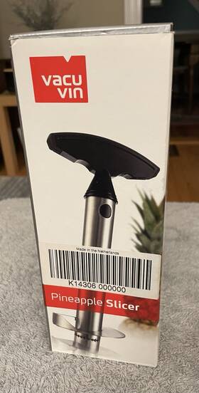K14306 Vacu Vin Sst Kitchen Pineapple Slicer - New In Box