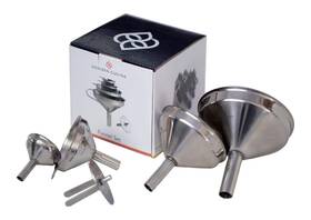 Dcfs4 Veeu 4 Pc. Stainless Steel Funnel Set