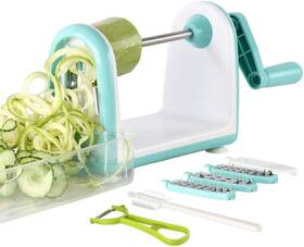 Vegetable Spiralizer 744759860507 Cortador En Espiral Espiralizador De 5 Cuchillas Verduras Muy Fuerte