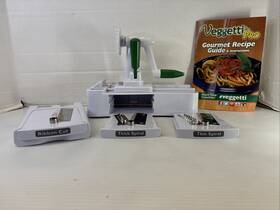 6182727 Veggetti Pro Vegetable Spiralizer Slicer W 5 Blades Spiral Veggies And Pasta New