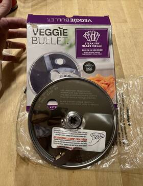Veggie Bullet 818049020619 Replacement Blade Steak Fry Slicer Fries Veggies New Open Box