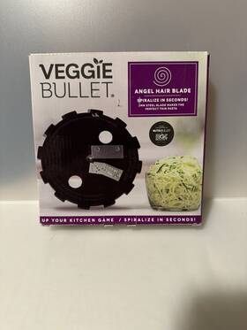 Vb-bx028-23 Veggie Bullet New Open Box Angel Hair Blade And Case Spiralize In Seconds
