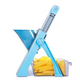 03-blue Vegguru Safer Mandoline Slicer For Kitchen Thickness Adjustable Vegetable Chopper O