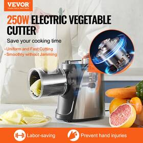 Vevor 197988200734 Electric Cheese Grater Salad Maker 250w Shooter Vegetable Slice