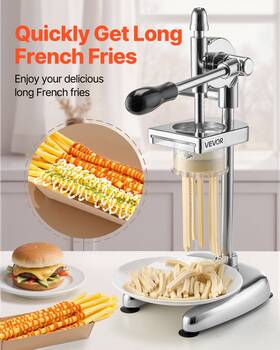 Vevor 197988533115 Manual Long French Fries Squeezer Stainless Steel Mashed Potato Extruder