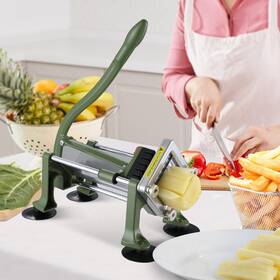 Vevor 197988811985 Stainless Steel French Fry Cutter Vegetable Slicer With 3 Blades Potato Cutting