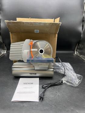 1a-fs201 Vevor Commercial Meat Slicer 180w Deli Home Food Adjustable