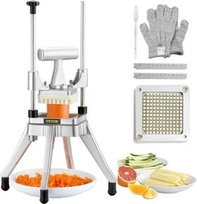 Vevor 726084168770 Commercial Vegetable Fruit Chopper 1/4 Inch Blade Heavy Duty Professional Food