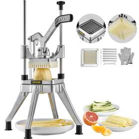 Vevor 840349922072 1/4ftft Vegetable Dicer Commercial Fruit Slicer Chopper French Fry Cutter