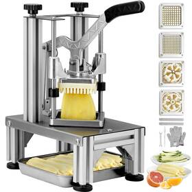 Qtj-j002xf Vevor Commercial Vegetable Dicer Easy Chopper 4 Blades French Fry Cutter