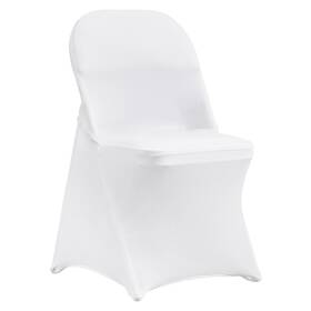 Rd-vv-16 Vevor 30pcs White Stretch Spandex Folding Chair Covers For Wedding Party Dining
