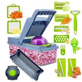 Gsj001 Vezyturly Vegetable Chopper Multifunctional 15 In 1 Pro Mandolines Food Slicer Onion Di