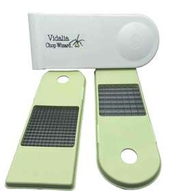 Vidalia Chop Wizard 313026080094 The Original Interchangeable Blades Vegetable Clear Plastic