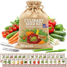 Vimtoba 313042955949 30 Variety Herb Vegetable Seeds Kit Heirloom Non Gmo Garden Starter Set