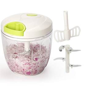 Vinipiak 742377784557 Manual Food Chopper Powerful Hand Held Mixer Processor To Chop Vegeta