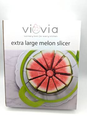 Viovia 810508031754 Xl Melon Slicer - Stainless Steel Durable Handles For Watermelon
