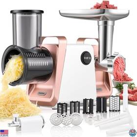 Hy-cg-2 Visit The Huanyu Store Multi-functional Electric Cheese Grater Slicer Shredder With 5 Blades