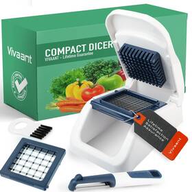 Vivaant 196852354214 Compact Mini Dicer - Perfect For Quickly Cubing And Dicing Vegetables Vegeta