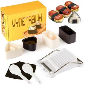 Vynetralix 199284131989 Musubi Press Mold Kit Includes 2 Makers Onigiri Molds Rice Padd