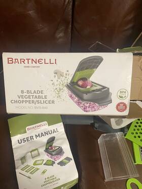 Wb030 Wallbig 8-in-1 Vegetable Chopper Slicer Cutter Grater 1.5l Container